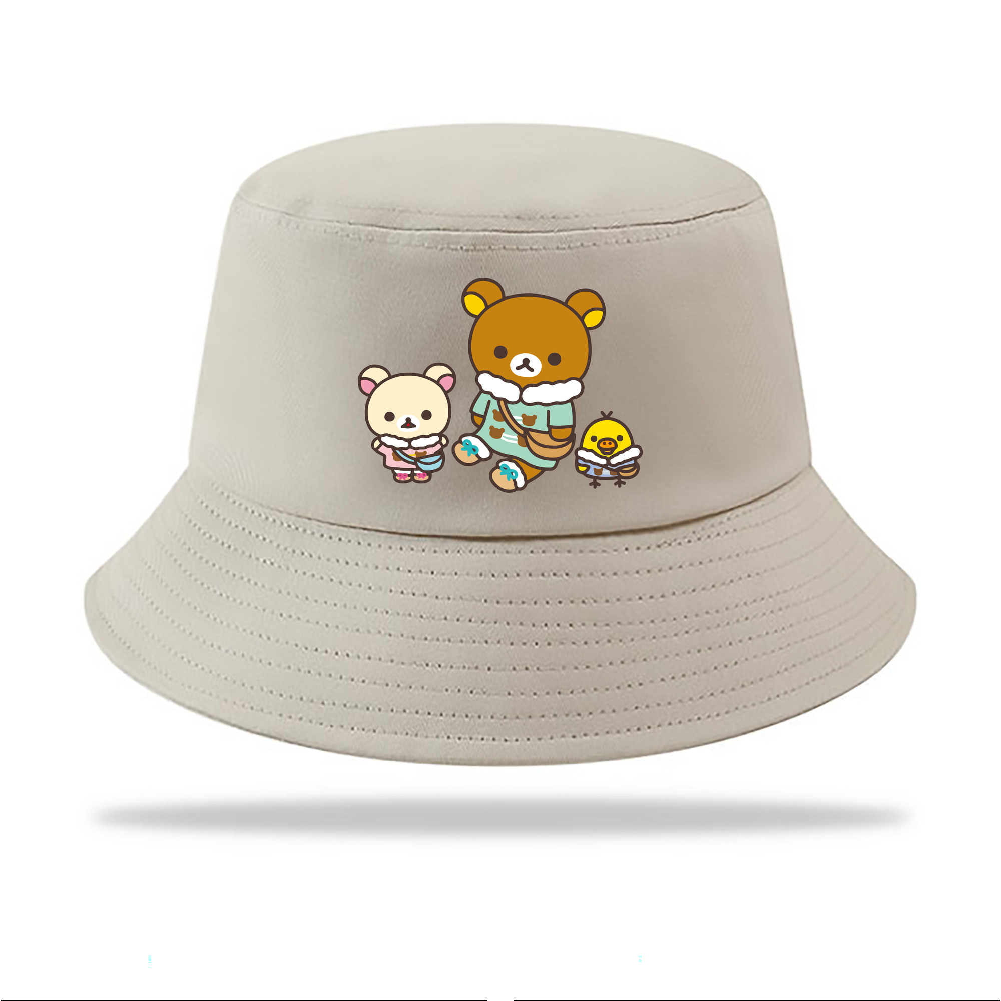 （画像用） リラックマ リラックマ キイロイトリ Rilakkuma Korilakkuma Kiiroitori アウトドア日除けバケットハット